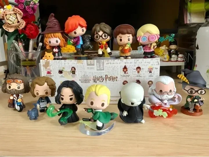 Harri Potte Blind Box Magic World Prop Series Mystery Box Mystery Box Sorpresa Pvc Desk Decoration Kids Christmas Gift Toys