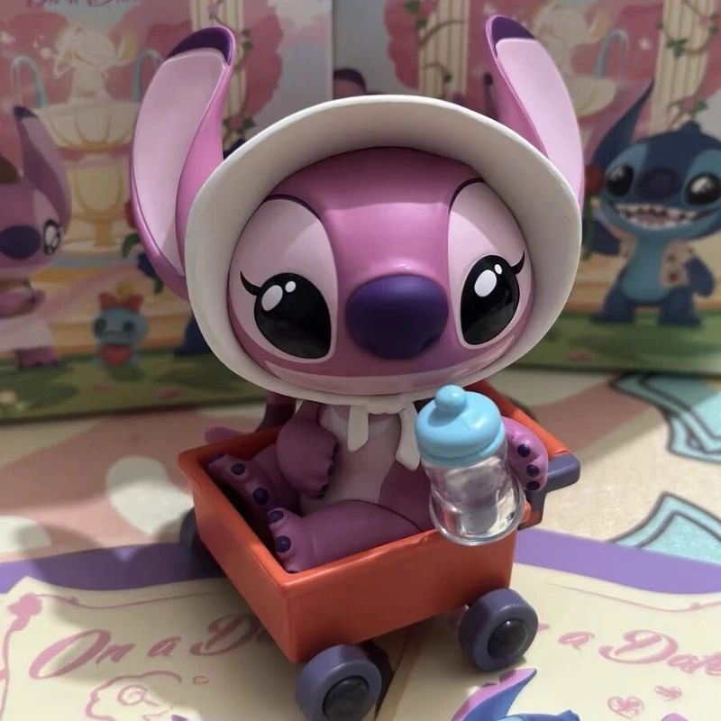 Disney Stitch Blind Box Stitch Anime Figures Stich Kawaii Doll Mystery Box Date Series Random Box Children Toys Gift