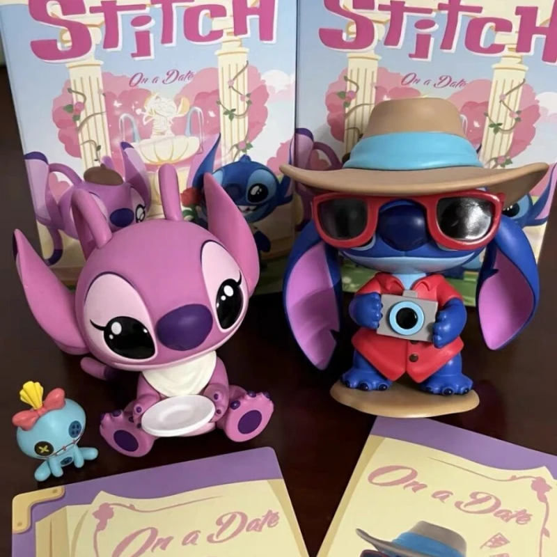 Disney Stitch Blind Box Stitch Anime Figures Stich Kawaii Doll Mystery Box Date Series Scatola Casuale Giocattoli Per Bambini Regalo