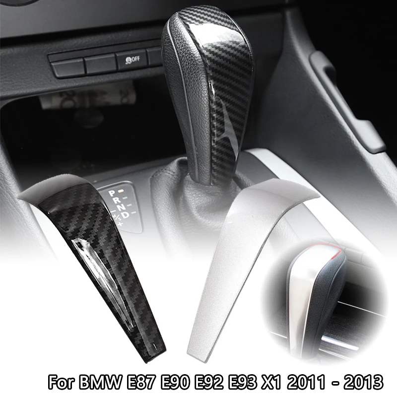 Car Accessories Chrome Gear Shift Head Cover Trim Handle Control Knob Lid Decoration For Bmw E87 E90 E92 E93 X1 2011 - 2013