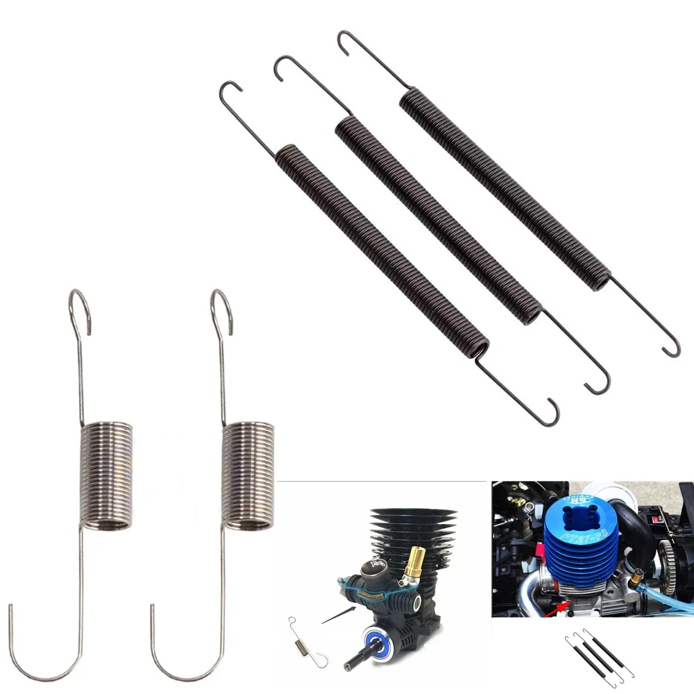 Molla Per Tubo Di Scarico A Molla Di Ritorno In Metallo Ggrc Per Motore Per Auto Rc Nitro 1/8 Hsp Wltoys Tamiya Lc Racing