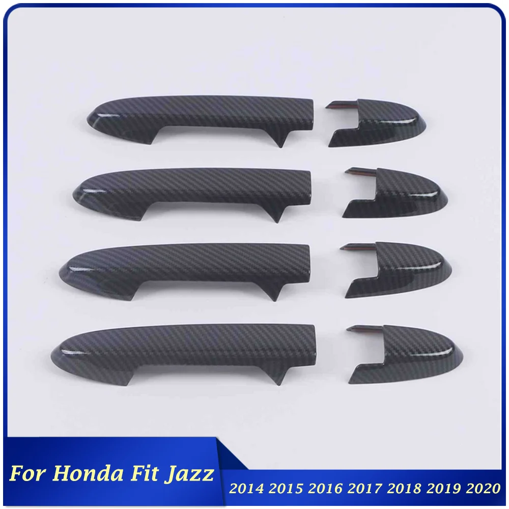 Dal 2014 Al 2020 Per Honda Fit Jazz Car Maniglia Esterna Della Porta Trim Cover Sticker Decorazione Esterna Car Styling