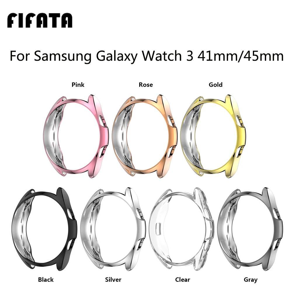 (Ata Per Samsung Galaxy Watch 3 41Mm/45Mm Smart Watch Placcatura In Tpu Custodia Protettiva In Silicone Per Samsung Galaxy Watch 3 Custodia
