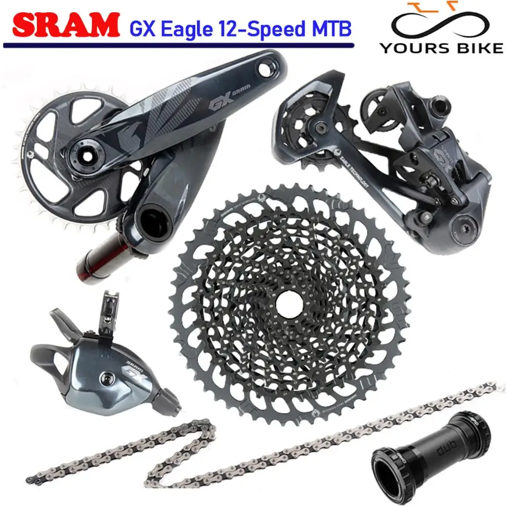 Sram Gx Eagle 1X12 12V Groupset Dub 32T 34T Trigger Shifter Deragliatore Posteriore 10-52T Xd Cassetta Catena Guarnitura Accessori Bici