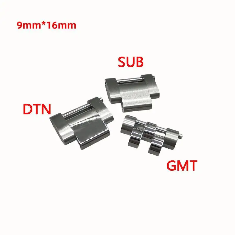 904L Acciaio Inossidabile 16Mm Argento Oyster Jubilee Gmt Sub Watch Strap Extension Link Per Rlx Gmt Sub Dtn Watch Band