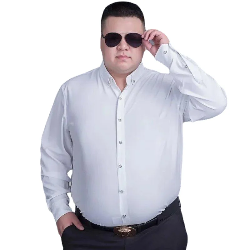 Camicia Da Uomo A Maniche Lunghe M-8Xl Taglie Forti Camicia Da Uomo Camicie Eleganti Da Lavoro