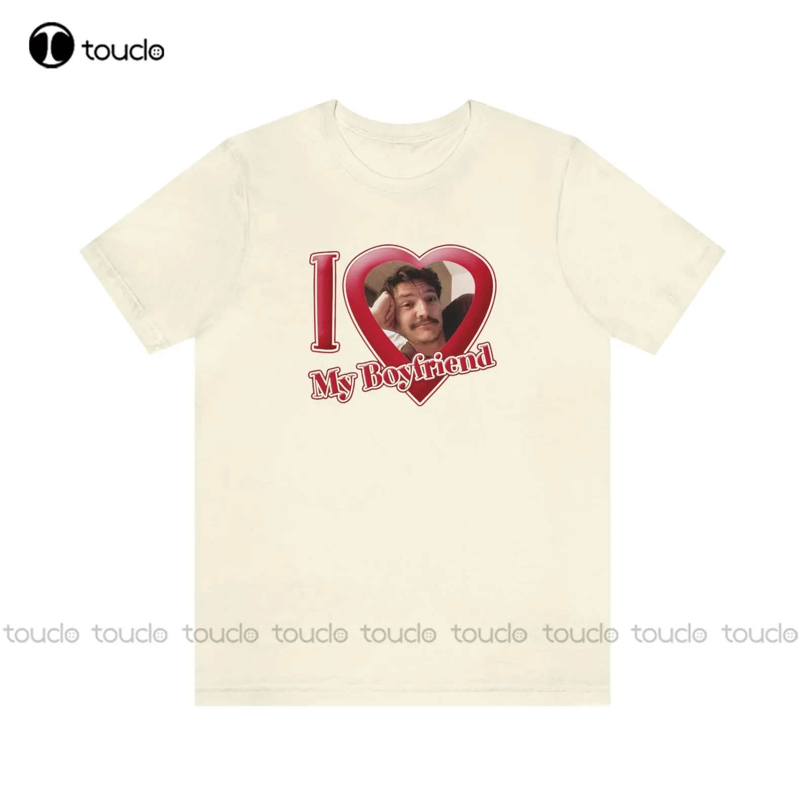Tee Di San Valentino, I Love My Boyfriend Shirt, T-Shirt Di San Valentino Regalo Per Le Sue Camicie Da Lavoro Da Uomo T-Shirt Stampata Regalo Personal