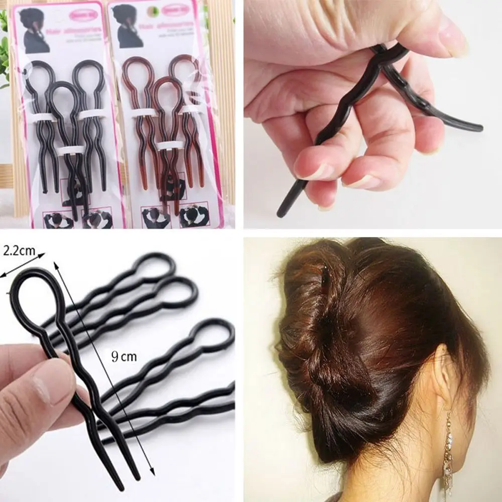 Diversi Hair Styling Hair Modeling Braid Hair Braid Twist Styling U Shape Fork Tool Hair Pin Hair Fork Hair Clips