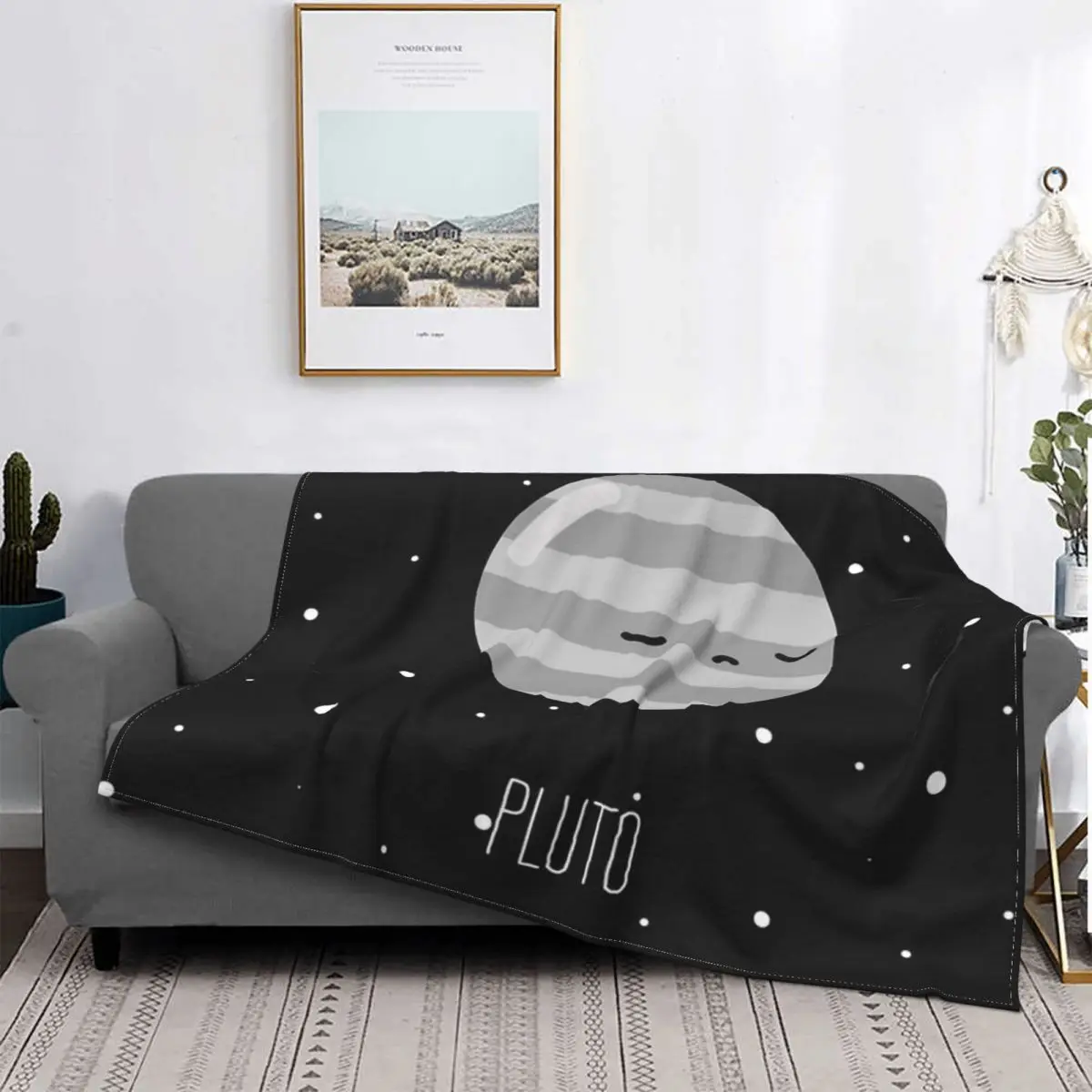 Copriletto Coperta Pluto Sul Letto Copriletti Vintage Con Foto Copriletto Invernale Peloso