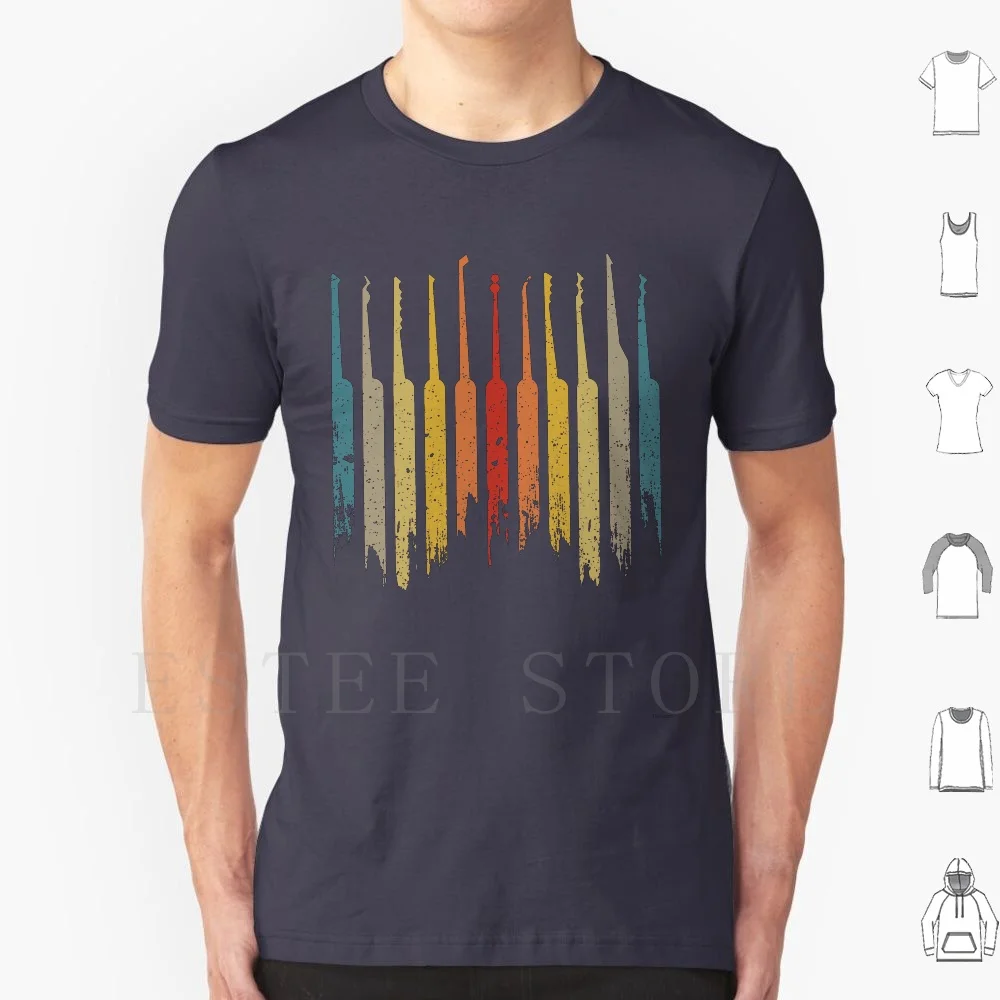 Lock Picks Raccoglitore Di Blocco Retrò-Raccoglitore Di Blocco E Fabbro T Shirt Stampa Blocco Di Cotone Raccoglitore Di Raccolta Raccoglitore Fabbro F