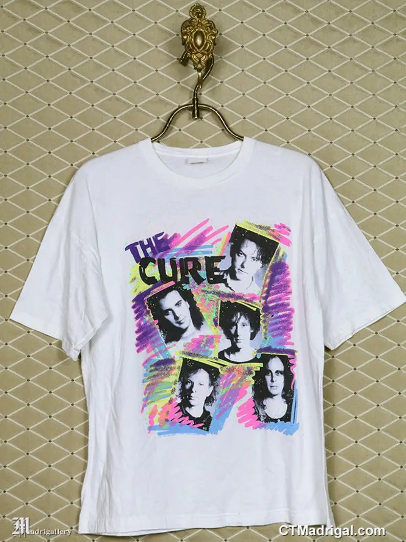 The Cure Tour T Shirt Concert Tee Vintage Rare Robert Smith Siouxsie E Banshees Bauhaus Joy Division Viaggi Di Piacere 1980S