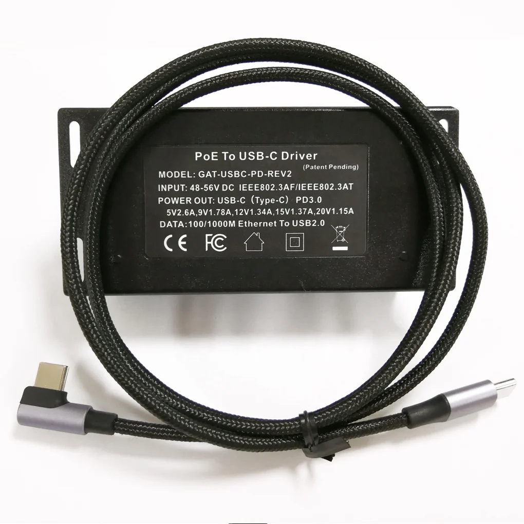 Gat-Usbc-Pd Poe A Usbc Driver Power + Dati Compatibili Con Tablet Computer Come Surface Go, Ipad Pro
