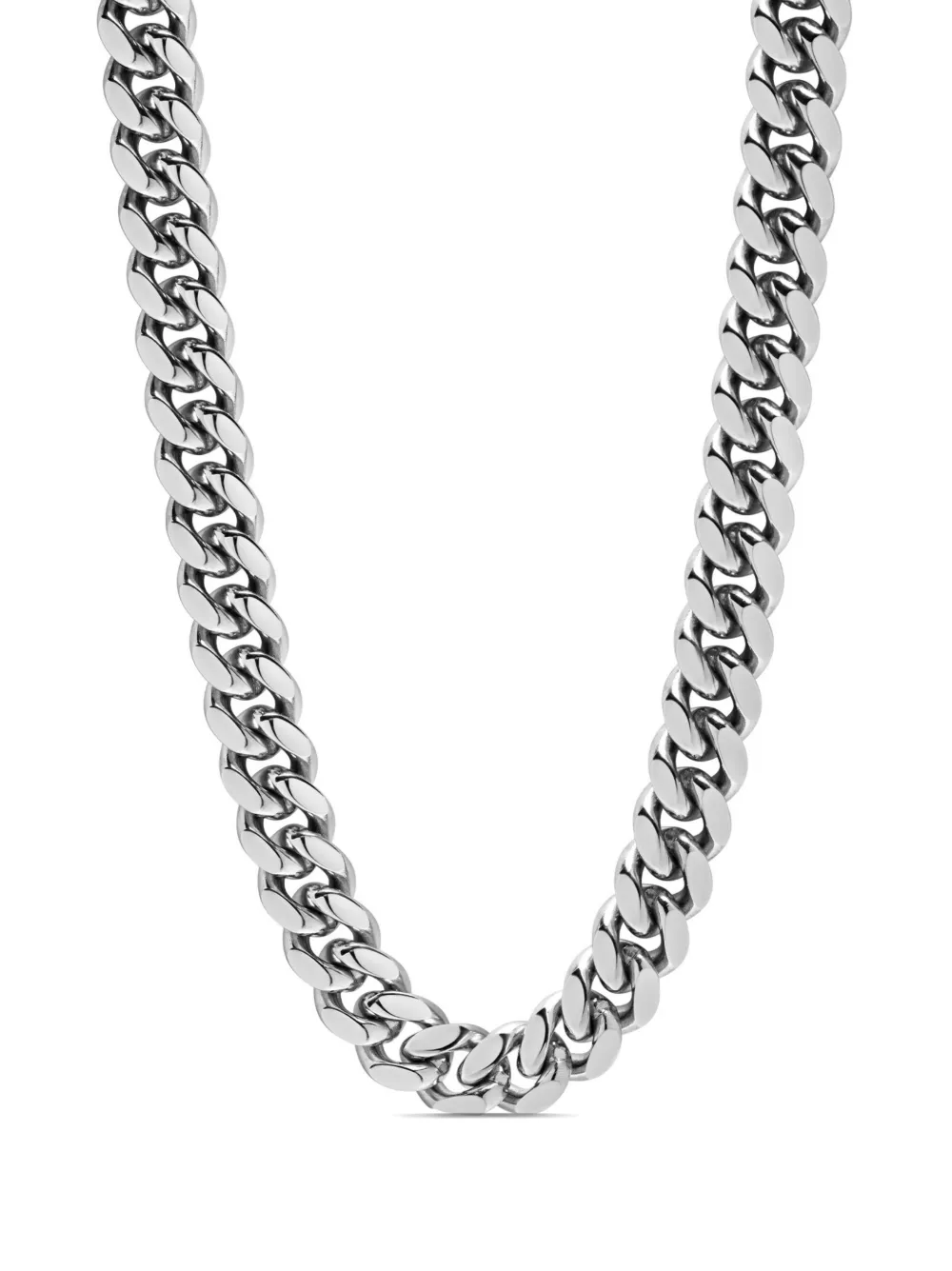 Nialaya Jewelry rolo-chain stainless steel necklace - Argento