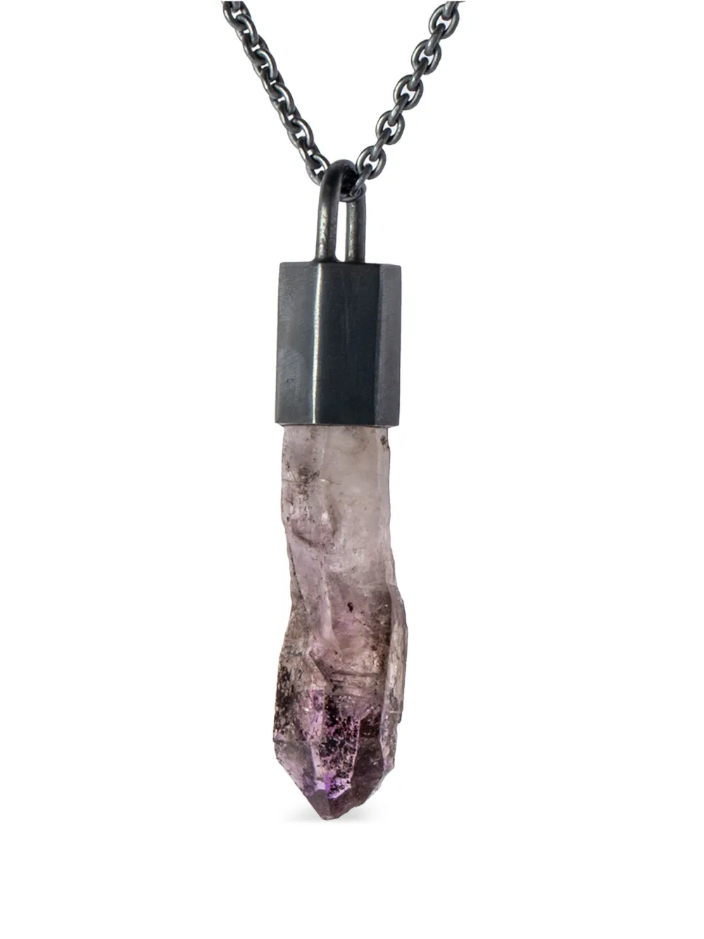 Parts of Four Talisman Specimen pendant necklace - Argento