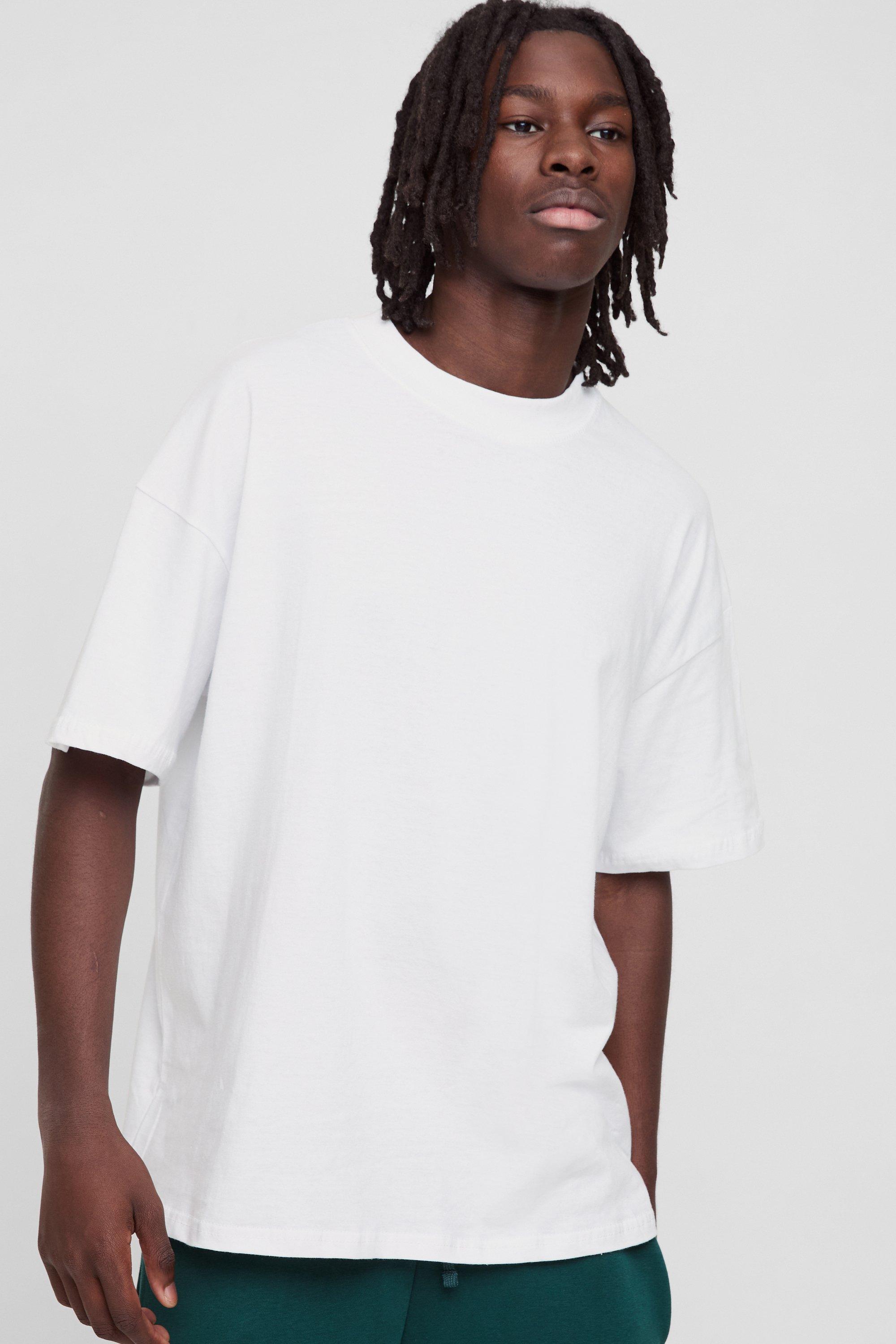 Oversized Basic T-shirt, Bianco
