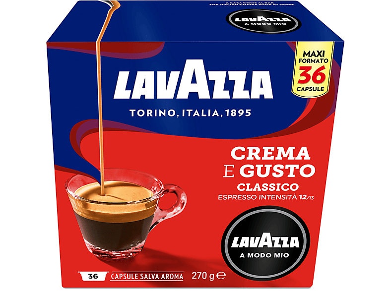 Lavazza Capsule Originali Lavazza Per Macchine Espresso A Modo Mio Crema & Gusto 36Caps, 0,27 Kg