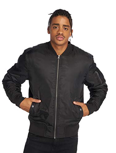 Urban Classics Basic Bomber Jacket, Giacca Uomo, Nero, Xl