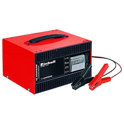 Einhell Cc-Bc 10 E Caricabatteria Auto (220-240 V, Di Carica 12 V, Per Batterie 5-200 Ah, Corrente Carica 10A, Per Batterie Acido)