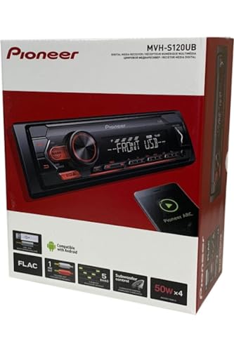 Pioneer Autoradio Deckless Mvh-S120Ub Illuminazione Rossa Rds, Usb