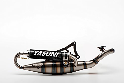 Yasuni - Scarico A 2 Tempi E5 Scooter R, Ce, Omologato, Minarelli Orizzontale, Carbonio, Aprilia; Benelli; Beta; Malagutti; Mbk; Yamaha
