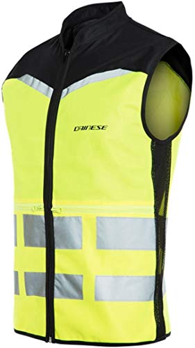 Dainese 1735214_041_M High Vis Vest Explorer Gilet Alta Visibilità Moto Giallo Fluo, M