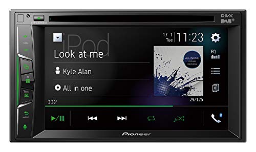 Pioneer Avh-A3200Dab Lettore Multimediale 2 Din, Cleartype-Touchscreen Da 6,2 Pollici, Connessione Con Smartphone, Usb, Radio Digitale Dab/Dab+, Bluet