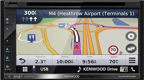 Kenwood Dnx5190Dabs Navigatore 17,1 Cm (6.75") Touch Screen Tft Fisso Nero 2,1 Kg