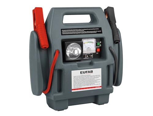 Eufab 16643 Powerpack - Avviatore Con Compressore, 7 Ah