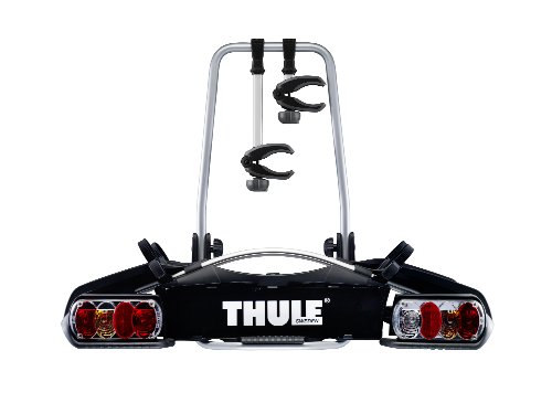 Thule Euroway G2 2-Bike Platform Towbar Bike Rack 13-Pin Black/Aluminium Black/Aluminium, One-Size