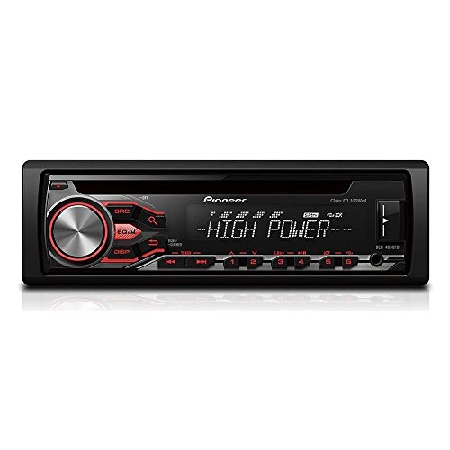 Pioneer Deh-4800Fd 400W Black Car Media Receiver - Car Media Receivers (Am,Fm, 1 Lines, Lcd, Black, 400 W, Mp3,Wav,Wma)