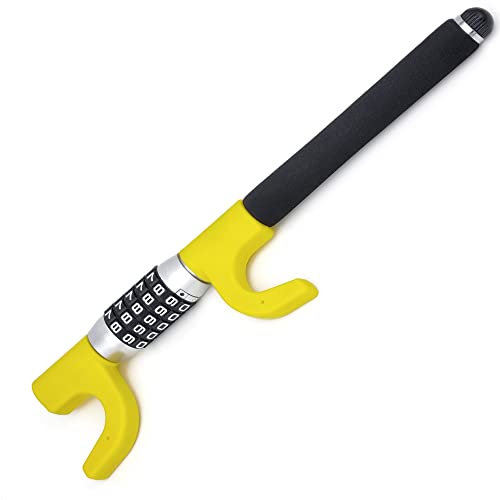 Kraser Kr940B Antifurto Auto Bloccasterzo Codice Combinata Sicurezza, Bar Blocca Volante Universale Automobile Camper Camion, Blocca Sterzo Parcheggio