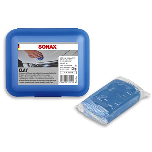 Sonax Argilla (100 G) Di Alta Qualità E Di Lunga Durata Per Rimuovere Lo Sporco Solido Su Vernice, Vetro E Cromo. Forma Stabile E Non Si Attacca | Art