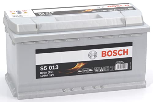 Bosch S5013, Batteria Per Auto, 100A/H, 830A, Tecnologia Al Piombo Acido, Per Veicoli Senza Sistema Start/Stop