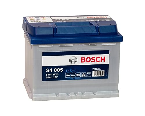Bosch S4005, Batteria Per Auto, 60A/H, 540A, Tecnologia Al Piombo Acido, Per Veicoli Senza Sistema Start/Stop