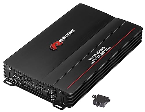 Renegade Rxa1500 - Amplificatore A 5 Canali, 1500 W, Regolazione Volume/Basso/Altitudine, Adatto Per (Marca Auto)