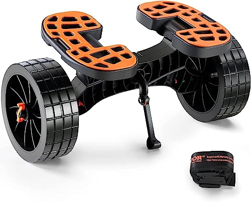 Vevor Carrello Porta Kayak, Unisex, Nero E Arancione, 655 X 305 X 310 Mm