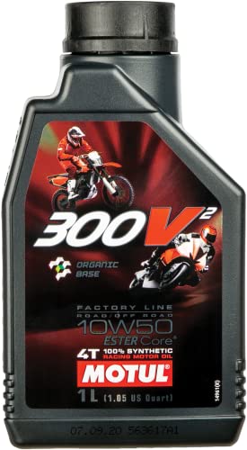 Motul 300V² 4T Factory Line Road Racing Off Road 10W50 1 Litro Di Olio Motore
