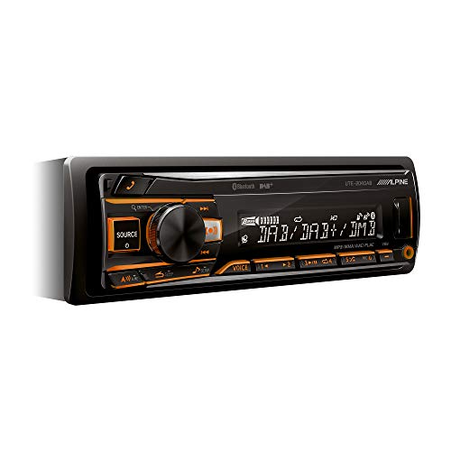 Alpine Ute-204Dab, Autoradio Con Bluetooth, Nero