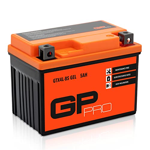 Batteria Gp-Pro Gel 12V 5Ah Gtx4L-Bs (Simile A Yb4L-B / Ytx5L-Bs / Ytx4L-Bs)