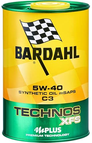 Bardahl - Olio Motore Per Auto, Technos Xfs C3 5W40, Massimizza Le Prestazioni Del Motore, 100% Sintetico, 1 Litro