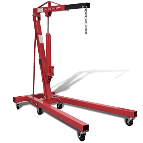 Vidaxl Gru Idraulica Pieghevole Officina 2 Ton 88,2 Kg Sollevatore Martinetto