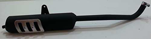 Giannelli Marmitta Piaggio Si Ovale '83/01 "New Original Power"Nera Protezione Alluminio