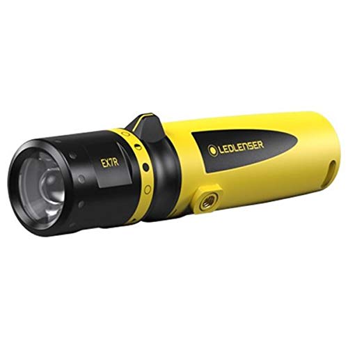 Ledlenser Ex7R Robusta Torcia Tascabile Per L’Officina, Ricaricabile Con Batteria Al Litio, Protetta Contro Le Esplosioni Zona Ex 0/20, 220 Lm, Imperm