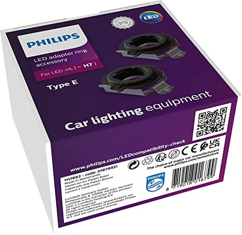 Philips Adattatori Tipo E Per Le Lampadine Led (H7)