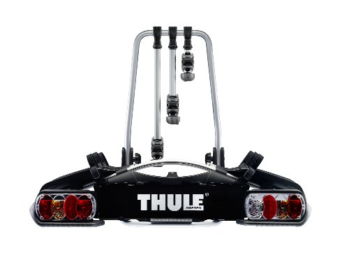 Thule Euroway G2 3-Bike Platform Towbar Bike Rack 13-Pin Black/Aluminium Black/Aluminium, One-Size