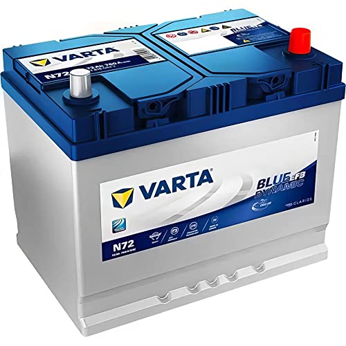 Batteria Varta N72, Serie Blue Dynamic Efb, 12 V, 72 Ah, 760 A, 261 X 175 X 220 Mm