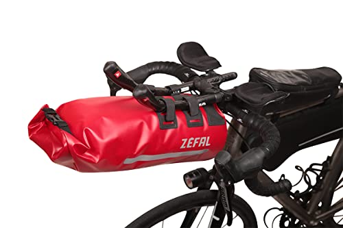 Zefal Z Adventure Aero F8 Aero Borsa Manubrio Bici E Bikepacking Nero/Rosso, 8 Litri
