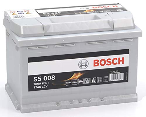 Bosch Automotive S5008, Batteria Per Auto, 77A/H, 780A, Tecnologia Al Piombo Acido, Per Veicoli Senza Sistema Start/Stop