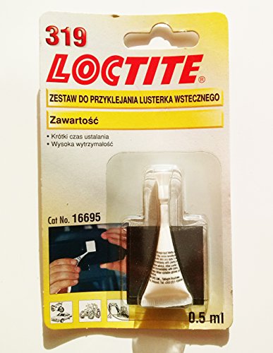 Loctite 319 - Kit Adesivo Specchietto Posteriore Con Colla Per Vetro E Metallo