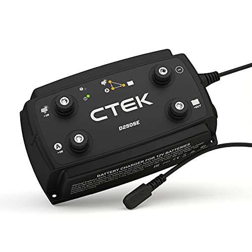 Ctek D250Se Caricabatterie 12V 20A Per Batterie Di Avviamento E Di Servizio In Camper, Camion E 4X4, Caricabatterie Solare, Manutentore Della Batteria